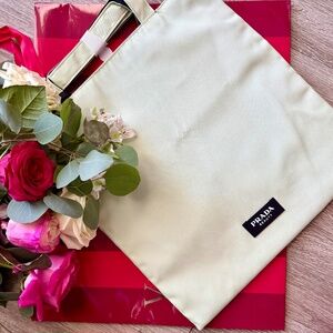 Prada Beauty Reversible Mint Green/ Black Tote Bag